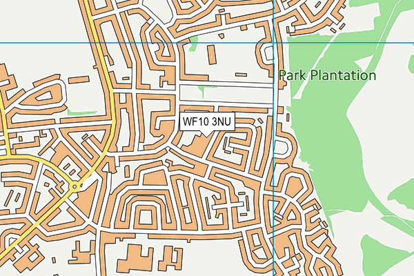 WF10 3NU map - OS VectorMap District (Ordnance Survey)