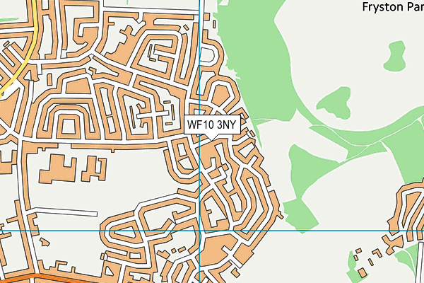 WF10 3NY map - OS VectorMap District (Ordnance Survey)