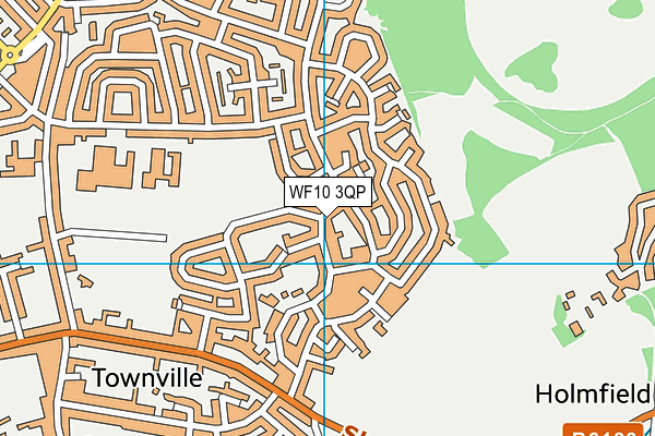 WF10 3QP map - OS VectorMap District (Ordnance Survey)