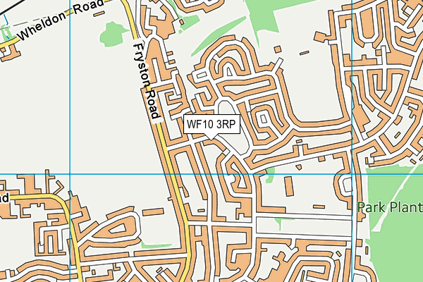 WF10 3RP map - OS VectorMap District (Ordnance Survey)