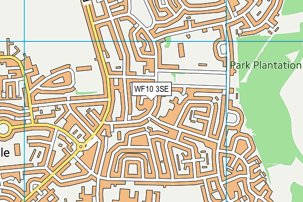 WF10 3SE map - OS VectorMap District (Ordnance Survey)