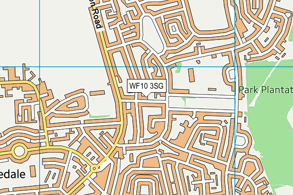 WF10 3SG map - OS VectorMap District (Ordnance Survey)