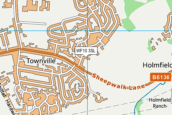 WF10 3SL map - OS VectorMap District (Ordnance Survey)