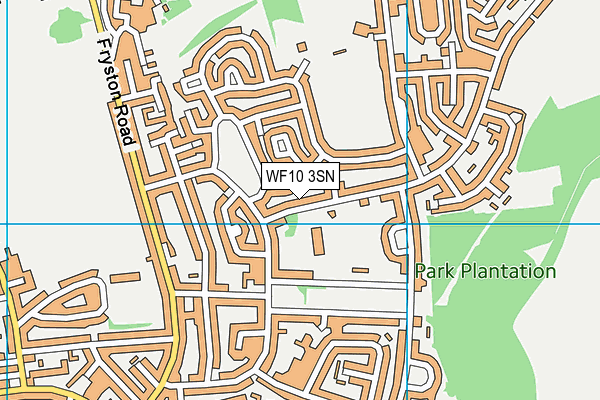 WF10 3SN map - OS VectorMap District (Ordnance Survey)