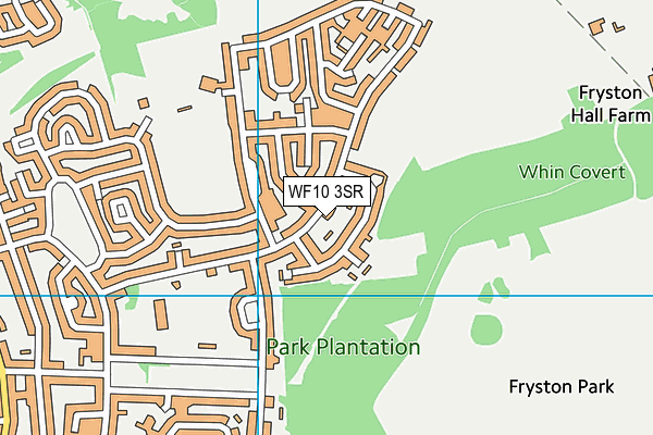 WF10 3SR map - OS VectorMap District (Ordnance Survey)