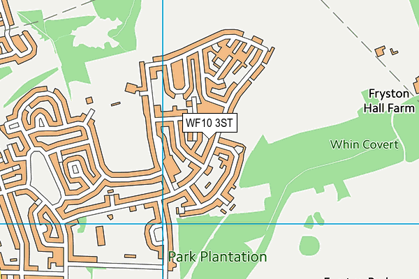 WF10 3ST map - OS VectorMap District (Ordnance Survey)