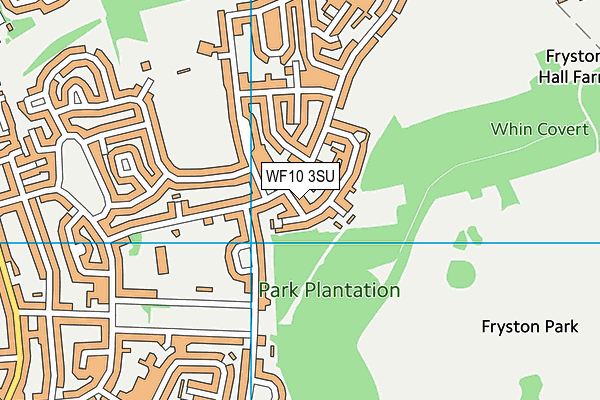 WF10 3SU map - OS VectorMap District (Ordnance Survey)