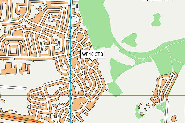 WF10 3TB map - OS VectorMap District (Ordnance Survey)