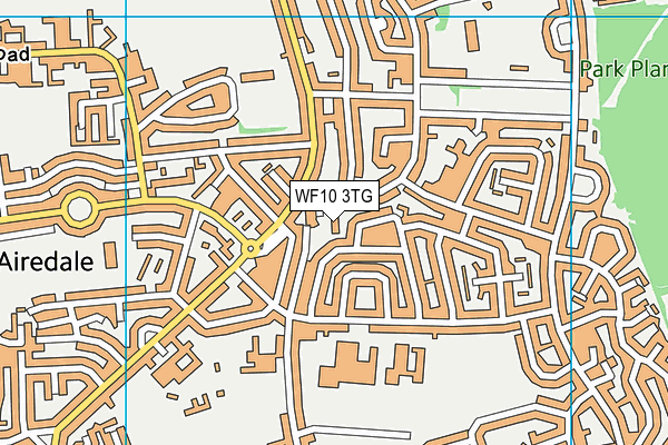 WF10 3TG map - OS VectorMap District (Ordnance Survey)