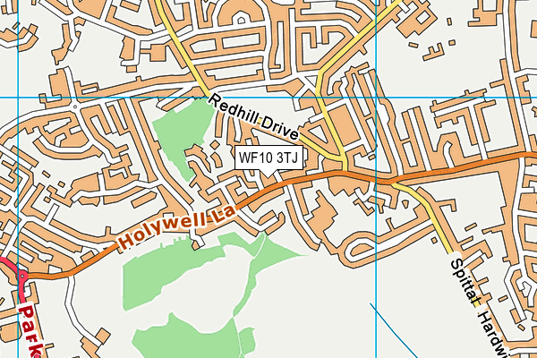 WF10 3TJ map - OS VectorMap District (Ordnance Survey)