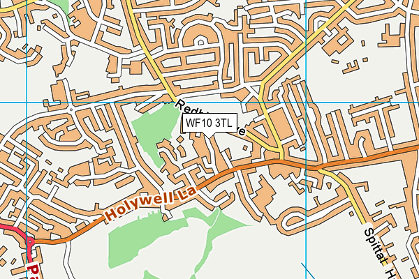 WF10 3TL map - OS VectorMap District (Ordnance Survey)