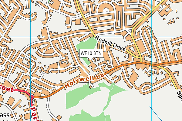 WF10 3TN map - OS VectorMap District (Ordnance Survey)
