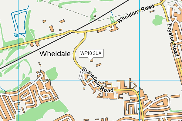WF10 3UA map - OS VectorMap District (Ordnance Survey)
