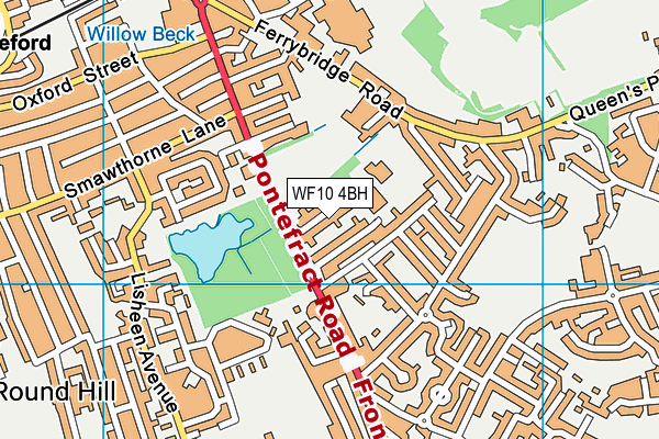 Glasshoughton Infant Academy map (WF10 4BH) - OS VectorMap District (Ordnance Survey)