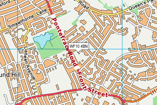 WF10 4BN map - OS VectorMap District (Ordnance Survey)