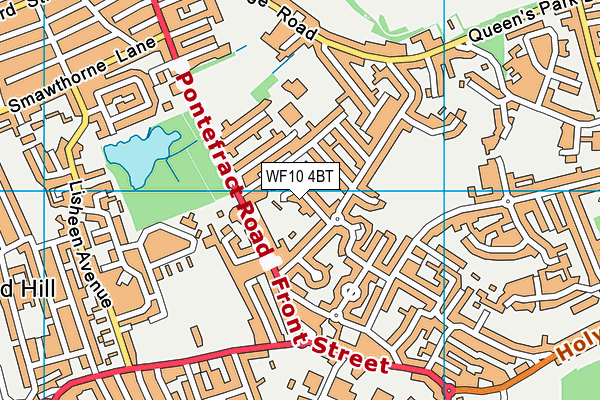 WF10 4BT map - OS VectorMap District (Ordnance Survey)
