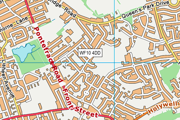 WF10 4DD map - OS VectorMap District (Ordnance Survey)