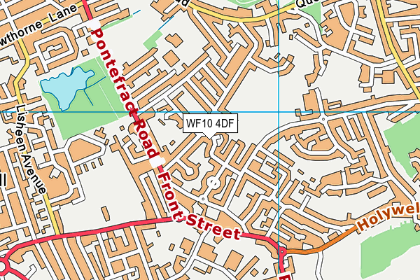 WF10 4DF map - OS VectorMap District (Ordnance Survey)
