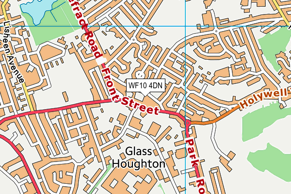 WF10 4DN map - OS VectorMap District (Ordnance Survey)