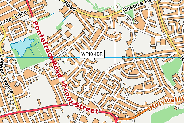 WF10 4DR map - OS VectorMap District (Ordnance Survey)