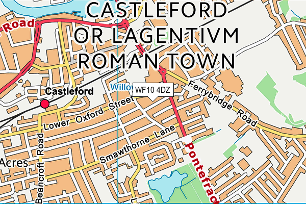 WF10 4DZ map - OS VectorMap District (Ordnance Survey)