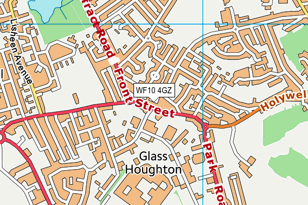 WF10 4GZ map - OS VectorMap District (Ordnance Survey)