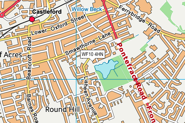 WF10 4HN map - OS VectorMap District (Ordnance Survey)