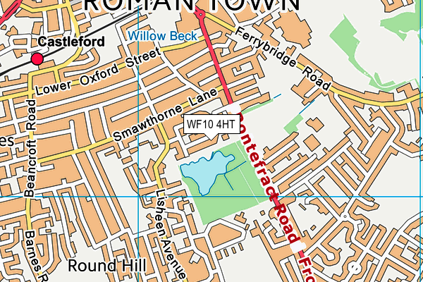 WF10 4HT map - OS VectorMap District (Ordnance Survey)