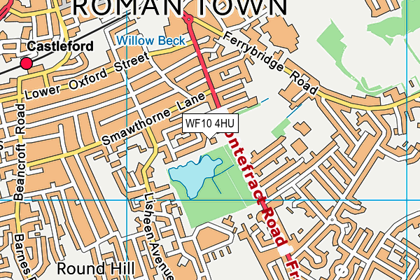 WF10 4HU map - OS VectorMap District (Ordnance Survey)