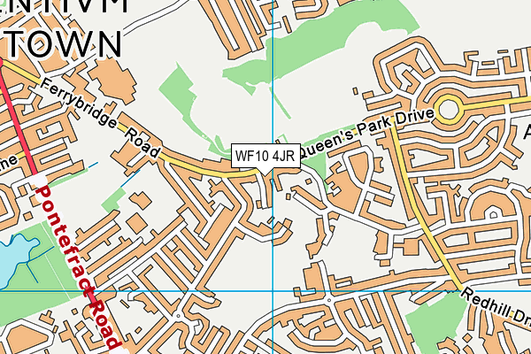 WF10 4JR map - OS VectorMap District (Ordnance Survey)