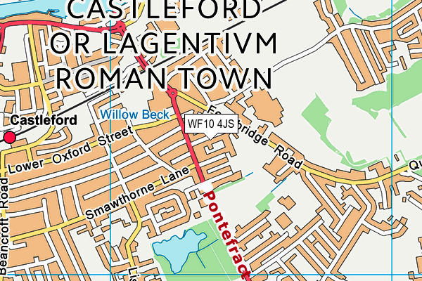 WF10 4JS map - OS VectorMap District (Ordnance Survey)