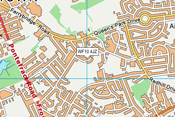 WF10 4JZ map - OS VectorMap District (Ordnance Survey)