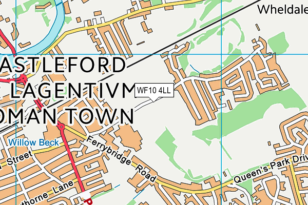 WF10 4LL map - OS VectorMap District (Ordnance Survey)