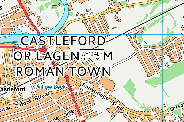 WF10 4LP map - OS VectorMap District (Ordnance Survey)