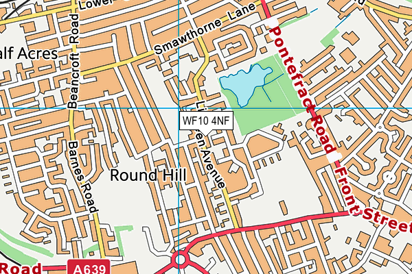 WF10 4NF map - OS VectorMap District (Ordnance Survey)