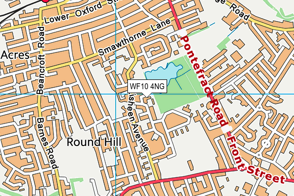 WF10 4NG map - OS VectorMap District (Ordnance Survey)