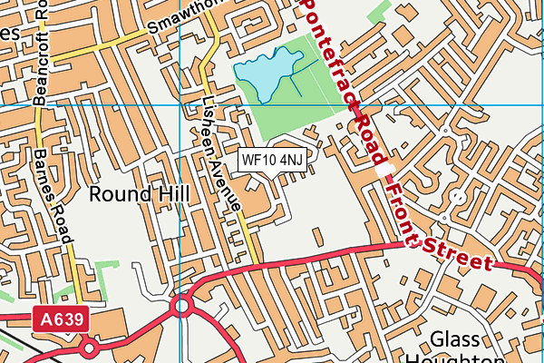 WF10 4NJ map - OS VectorMap District (Ordnance Survey)