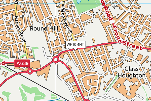 WF10 4NT map - OS VectorMap District (Ordnance Survey)