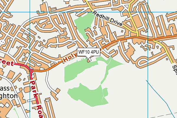 WF10 4PU map - OS VectorMap District (Ordnance Survey)