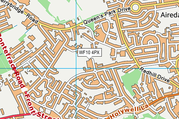 WF10 4PX map - OS VectorMap District (Ordnance Survey)