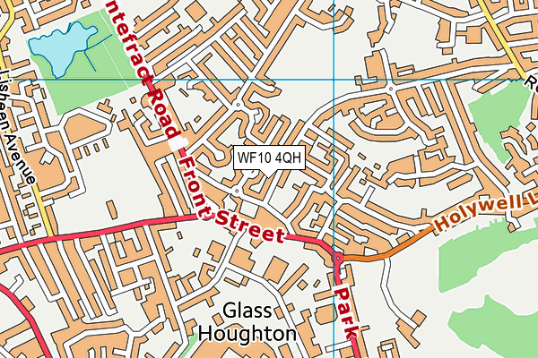 WF10 4QH map - OS VectorMap District (Ordnance Survey)