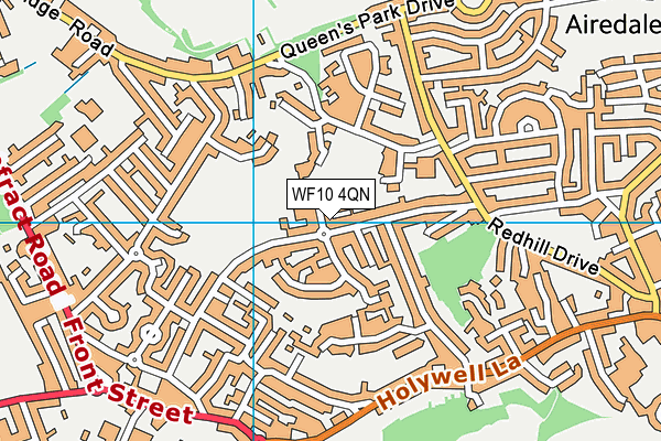 WF10 4QN map - OS VectorMap District (Ordnance Survey)