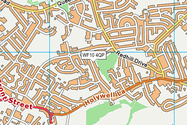 WF10 4QP map - OS VectorMap District (Ordnance Survey)
