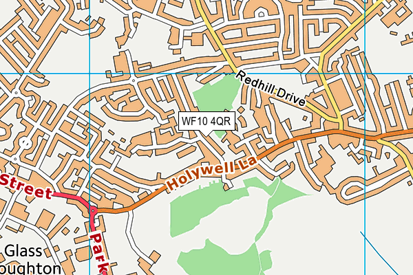 WF10 4QR map - OS VectorMap District (Ordnance Survey)