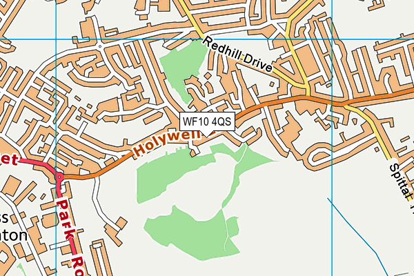 WF10 4QS map - OS VectorMap District (Ordnance Survey)