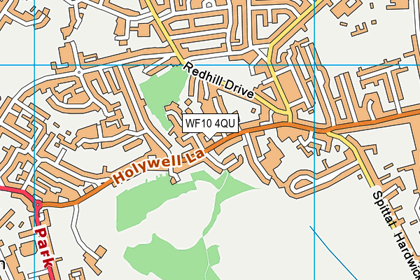 WF10 4QU map - OS VectorMap District (Ordnance Survey)