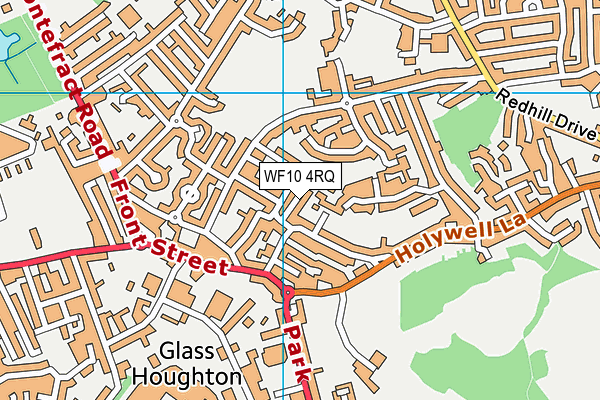 WF10 4RQ map - OS VectorMap District (Ordnance Survey)