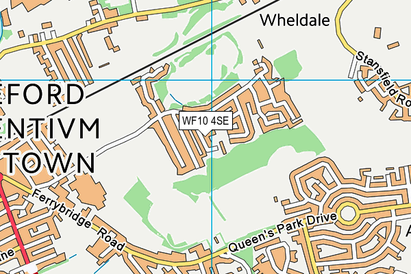 WF10 4SE map - OS VectorMap District (Ordnance Survey)