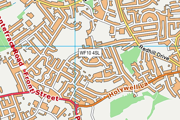 WF10 4SL map - OS VectorMap District (Ordnance Survey)