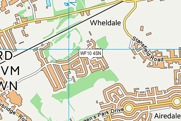 WF10 4SN map - OS VectorMap District (Ordnance Survey)